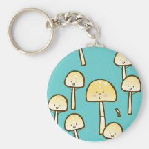Magic Mushrooms Doodle Art Key Chains