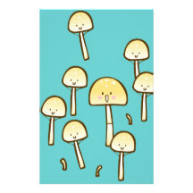 Magic Mushrooms Doodle Art Stationery