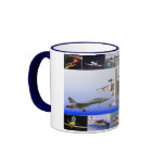 Magic of Flight Airplane Collage Coffee Mugs