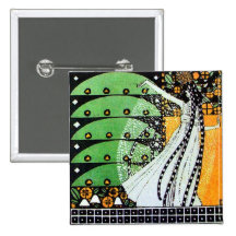 MAGIC OF THE SPRING bright green black yellow o Pin