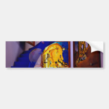 Magic rooms by Lenny art Bumper Sticker