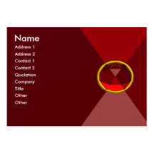 MAGIC RUBY  , bright vibrant red Business Card Templates