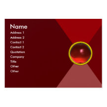 MAGIC RUBY  , bright vibrant red Business Card
