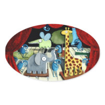 Magic Theatre Oval Sticker