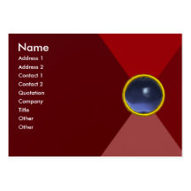 MAGIC TOPAZ , bright vibrant red pink blue Business Cards