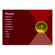 MAGIC TOPAZ , bright vibrant red pink yellow Business Cards