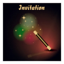 Magic Wand Personalized Invitation