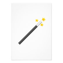 Magic Wand Personalized Invitations