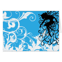 Magic  White garden Greeting Card