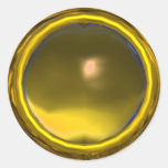 MAGIC YELLOW TOPAZ GEM STONE STICKERS