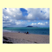 Magical beach of Hawaii postcards