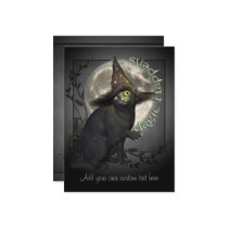 Magical Black Cat Postcard
