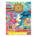 Magical Christmas postcards
