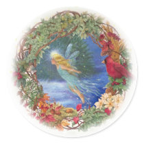 Magical Fairy christmas sticker stickers