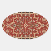 Magical Flying Carpet Oval Sticker