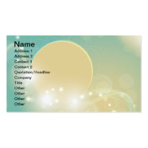 Magical lunar art illustration business card