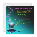 Magical Magicians Hat Birthday Party Invitation