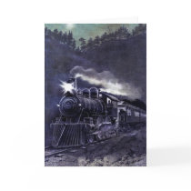 Magical Steam Engine Victorian Train Greeting Cards