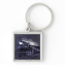 Magical Steam Engine Victorian Train Keychain