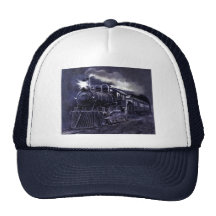 Magical Steam Engine Victorian Train Mesh Hats