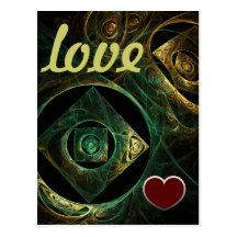 Magical Vibrations Love Postcard