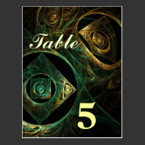 Magical Vibrations Table Number Postcard postcards