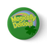 Magically Delicious Pastel Rainbow St Patricks Day buttons