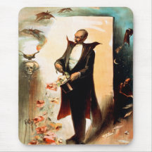 Magician pulling roses out of top hat, c.1892 mousepads