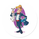 Magician Round Sticker