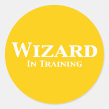 Magicien en cadeaux de formation autocollants