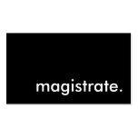 magistrate. business card template