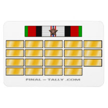 Magnet Afghanistan Deployment Time 1 Campaign Star