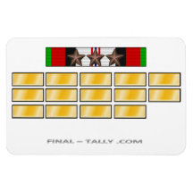 Magnet Afghanistan Deployment Time 3 Campaign Star