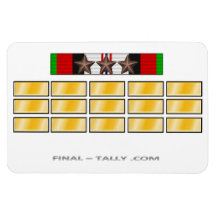 Magnet Afghanistan Deployment Time 3 Campaign Star