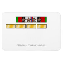 Magnet Afghanistan Deployment Time 4 Campaign Star