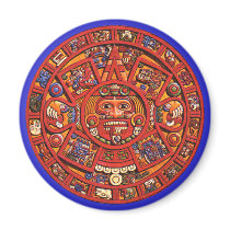 Magnet: Aztec sun stone