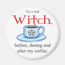 magnet Coffee Witch