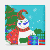 MAGNET D'AMUSEMENT DE NOËL - ILLUSTRATION DE BONHO AIMANT