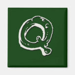 Magnet de carte de monogramme de morve aimants pour réfrigérateur