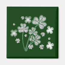 Magnet de shamrock de jour de Pattys Aimant