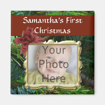 Magnet fait sur commande de Noël de photo Magnets Pour Réfrigérateur