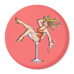 Magnet - Girl in a Martini Glass, Olivia