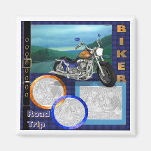 Magnet Photo Template Biker