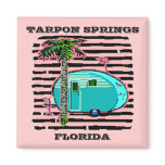 MAGNET- RETRO CAMPING IN CANNED-HAM STYLE TRAILER!