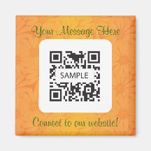 Magnet Template Generic Orange Flower