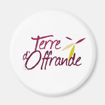 Magnet " Terre d'Offrande " Aimant Pour Réfrigérateur