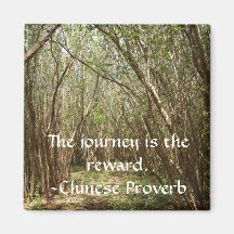 Magnet: Tree path w/ inspirational... - Customized