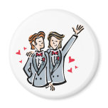 Magnet:  Two Grooms