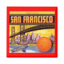 MAGNET VINTAGE SAN FRANCISCO ADVERTISING LABEL CA