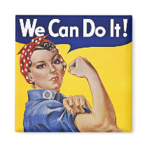 Magnet: We Can Do It  - Vintage Poster Image